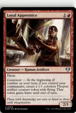 2023 MTG CMM Loyal Apprentice U Creature #240 - Image 1