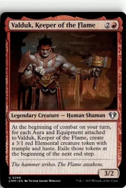 2023 MTG CMM Valduk, Keeper of the Flame U Legendary Creature #266 - Image 1