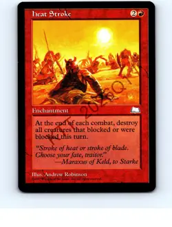 Heat Stroke Red Rare Weatherlight MTG NP NM/NM+ - Image 1