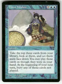 Three Wishes R Visions NM Magic: The Gathering - Image 1