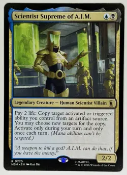 Scientist Supreme of A.I.M. 0225 | Marvel Super Heroes Rare Blue/Black MTG NM - Image 1