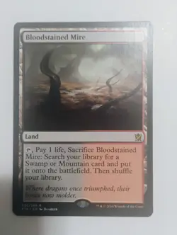 Bloodstained Mire LP MTG Khans of Tarkir (KTK) (230) Authentic - Image 1