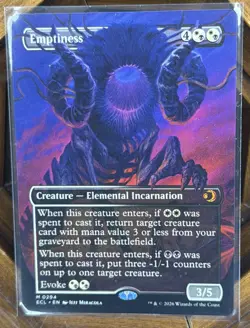 MTG Emptiness (Borderless) Lorwyn Eclipsed - Image 1