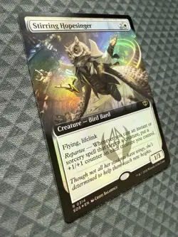 MTG Stirring Hopesinger #0324 Foil Extended Art Rare Secrets of Strixhaven (SOS) - Image 3