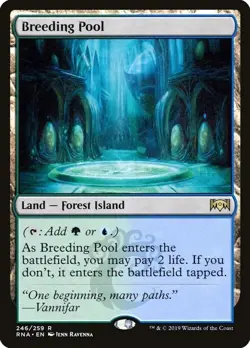 Magic The Gathering MTG BREEDING POOL Ravnica Allegiance NM Near Mint - Image 1