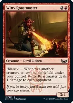 Magic The Gathering MTG WITTY ROASTMASTER Streets of New Capenna NM Near Mint - Image 1