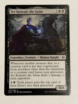 Syr Konrad, the Grim NM Throne of Eldraine MTG - Image 1