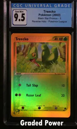 Promo Treecko Black Star Promo CGC 9.5 Reverse Holo (9218) #3 Pokemon - Image 1