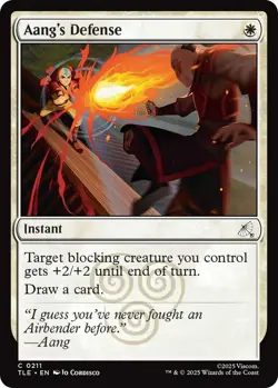 Aang's Defense (0211) C Avatar: The Last Airbender: Eternal-Legal 211 NM Foil - Image 1