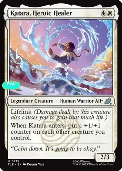 Katara, Heroic Healer (0215) - Foil - TLE - 215 NM/LP - Image 1