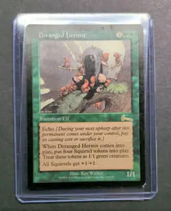 MTG DERANGED HERMIT Urza's Legacy Vintage CCG MP - Image 1