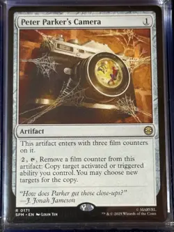 Peter Parker's Camera SPM 171 Marvel's Spider-Man Magic MTG Card Rare NM - Image 3