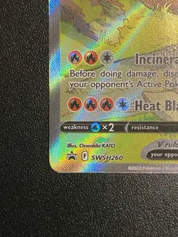 Charizard V Full Art SWSH260 Pokemon TCG Sword & Shield Black Star Promo - NM - Image 4