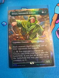 Oviya, Automech Artisan (Borderless) FOIL #359 Aetherdrift Trading Card - Image 1