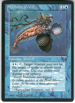 Svyelunite Priest Fallen Empires Magic The Gathering MTG Card 1994 LP - Image 2