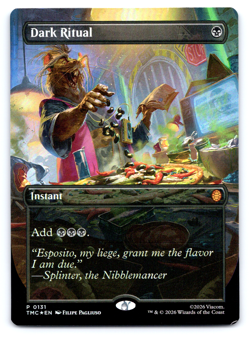 Dark Ritual FOIL Borderless5 - TMNT Ninja Turtles MTG - Image 1