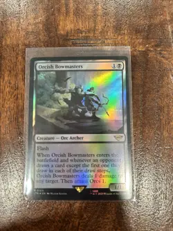 1x Orcish Bowmasters *FOIL* - LotR: Tales of Middle Earth Rare MTG NM - Image 1