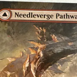 Wizards of the Coast Needleverge Pathway Land Rare Red Green ZNR 288 Regular - Image 4