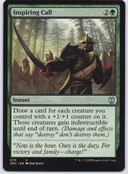 Inspiring Call 70 UC Commander: Zendikar Rising MTG NM/M - Image 1