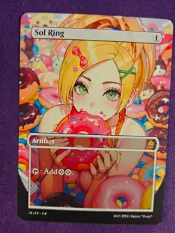 Sol Ring MTG Fan Art Anime Test Card - Image 1