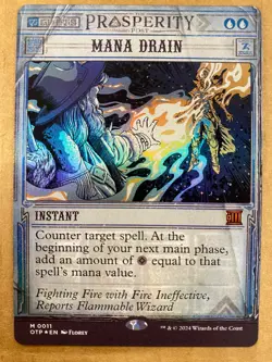MTG 1x FOIL Mana Drain 11 Outlaws of Thunder Breaking News Magic Gathering x1 NM - Image 1