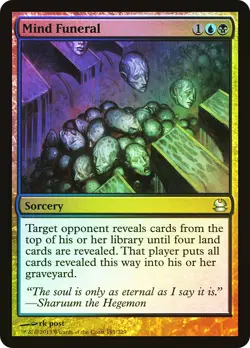 MTG FOIL Mind Funeral - Modern Masters #181 - Image 1