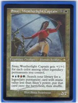 Sisay, Weatherlight Captain Retro Frame (Foil Etched) 6 Modern Horizons MTG NM/M - Image 1