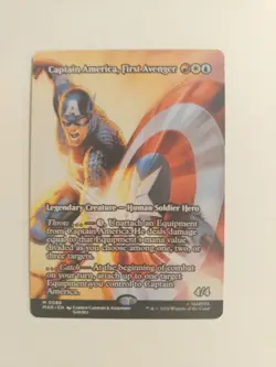 Captain America, First Avenger - Borderless Marvel Super Heroes Mtg M 0088 - Image 1