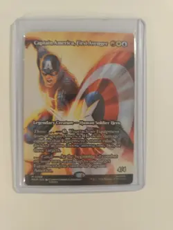 Captain America, First Avenger - Borderless Marvel Super Heroes Mtg M 0088 - Image 3