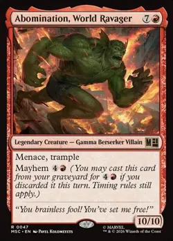 Abomination, World Ravager MSC NM MTG - Image 1
