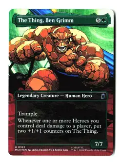 The Thing Ben Grimm Borderless 322 MTG MSH U NM Foil - Image 1