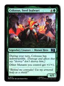 Colossus Steel Stalwart 717 MTG MSC U NM Foil - Image 1