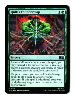Hulk's Thunderclap 725 MTG MSC U NM Foil - Image 1