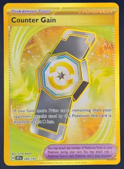 Counter Gain 249/191 Pokemon TCG SV08: Surging Sparks Hyper Rare Near Mint - Image 1