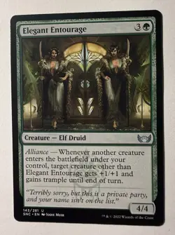 Elegant Entourage (143) Streets of New Capenna SNC MTG Magic - Image 1