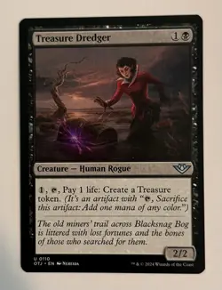 x1 Treasure Dredger OTJ MTG 110 UNCOMMON M/NM 1x - Image 1