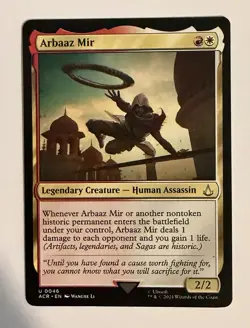 Arbaaz Mir 46 Universes Beyond: Assassin's Creed Magic: The Gathering NM MTG ACR - Image 1