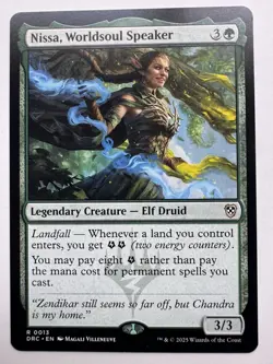 Nissa, Worldsoul Speaker Commander: Aetherdrift NM MTG MAGIC - Image 1