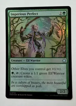 1x Foil Imperious Perfect - Foundations NM - MTG - Image 1