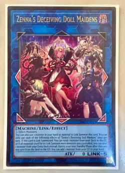 YuGiOh! Zenna's Deceiving Doll Maidens CORI-EN043 1st Edition NM - Image 1