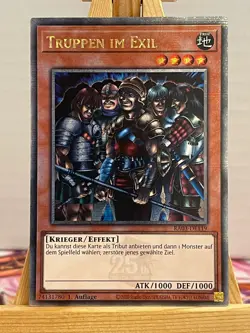 Truppen Im Exil RA03-DE119 Quarter Century Secret Rare Deutsch NM YUGIOH - Image 1