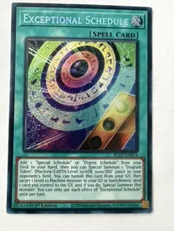 Yugioh - Exceptional Schedule - Secret - 1st - BLZD-EN054 - NM - Image 1
