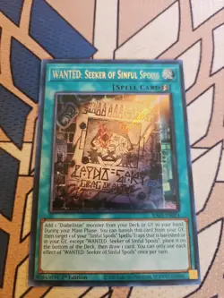 Yu-Gi-Oh! WANTED: Seeker of Sinful Spoils RA03-EN074 Secret Rare 1st Edition NM - Image 1