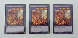 3x Yugioh Card Invoked Magellanica GEIM-EN056 1st Edition Rare NM - Image 1