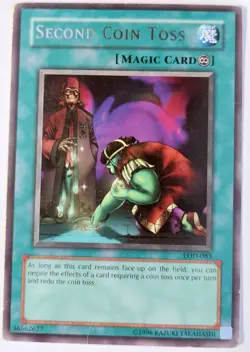 Yugioh Tcg Second Coin Toss LOD-083 Unlimited Rare Hp - Image 1
