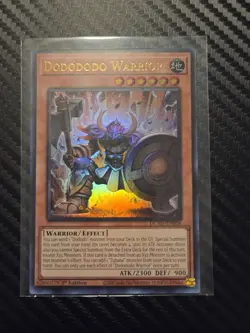 Yugioh! Dodododo Warrior DUAD-EN004 Duelist's Advance Ultra Rare 1st Edition NM - Image 1