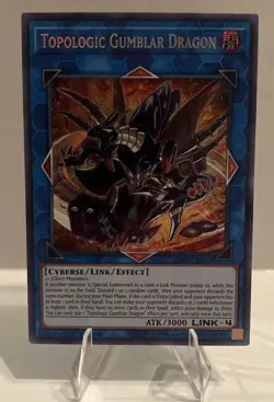 Yugioh Topologic Gumblar Dragon BLRR-EN043 Secret Rare 1st Ed NM - Image 1
