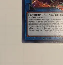 Yugioh Topologic Gumblar Dragon BLRR-EN043 Secret Rare 1st Ed NM - Image 5