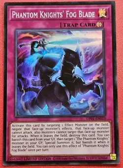 1x Yu-Gi-Oh! Phantom Knights' Fog Blade - UP01-EN019 - Super Rare - Limited - NM - Image 1