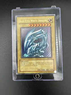 Blue-Eyes White Dragon SDK-001 Unlimited Ultra Rare Yu-Gi-Oh Near Mint Vintage - Image 2